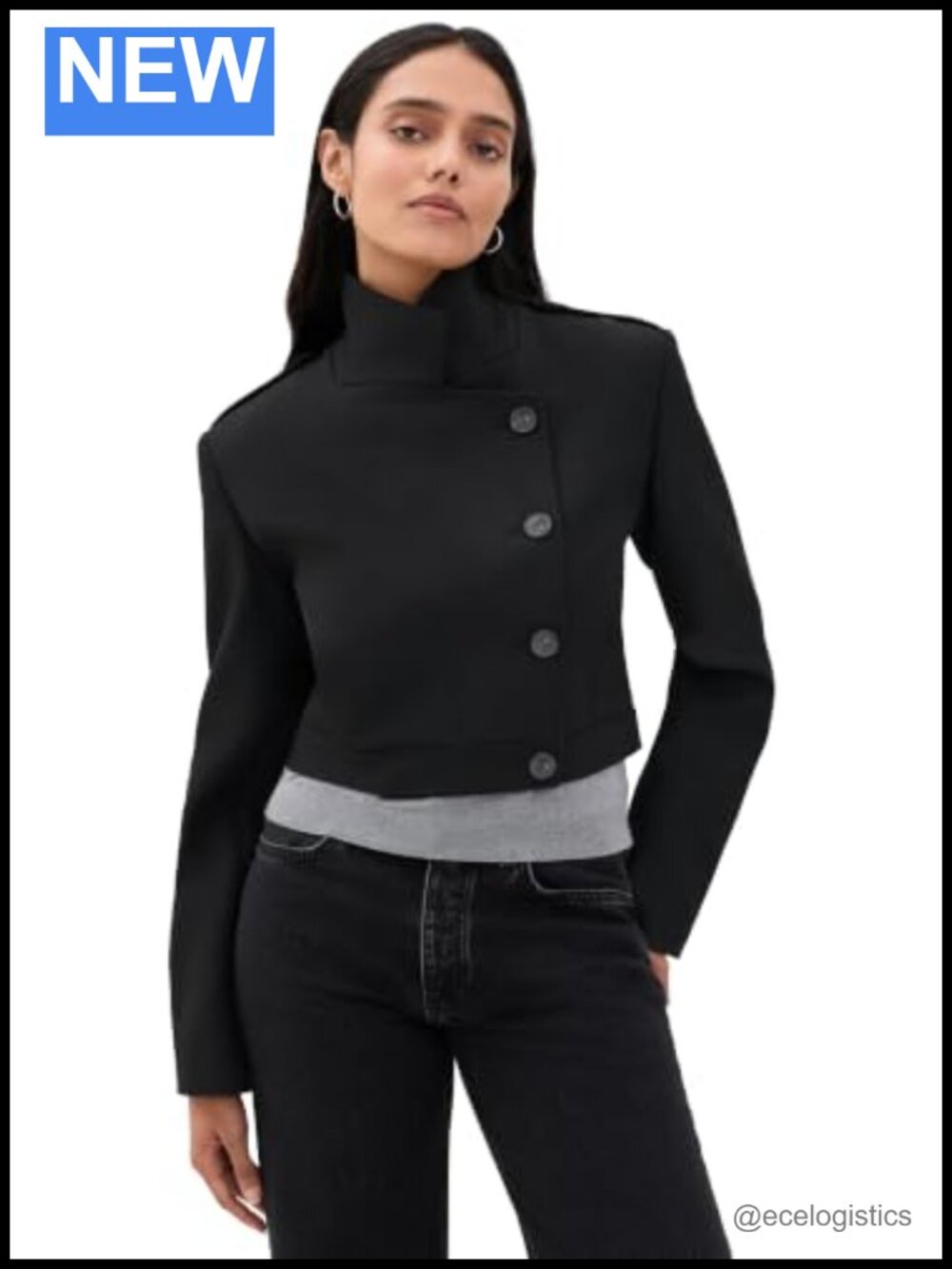IRO Mova Casual Jacket Blazer Mid-Weight Stretch Weave